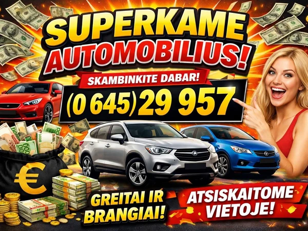 Parduok automobil? šiandien – be vargo ir laukimo