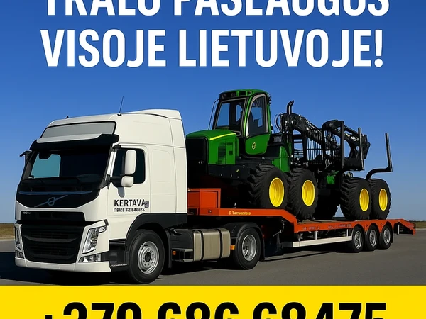Kertava – patikimi tralų pervežimai visoje Lietuvoje
