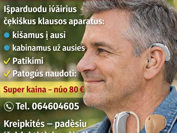 klausos aparatai