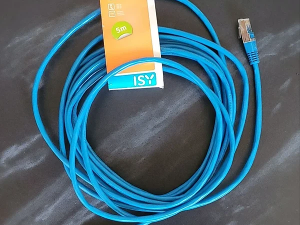Greitas ir stabilus internetas per 5 metrų kabelį ISY||Ekranuotas tinklo kabelis be signalo trukdžių||Naujas ISY kabelis Kaune su pristatymu