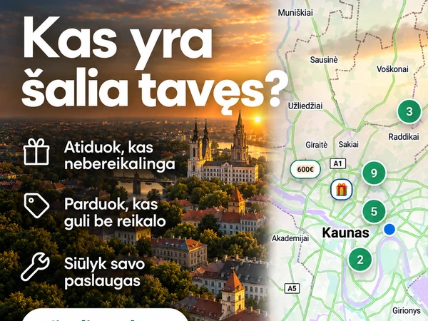 Nemokami skelbimai su žem?lapiu – rask kaimynus grei?iau