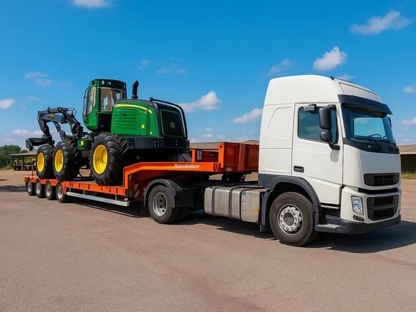 Saugus krovinių transportavimas statybinei technikai