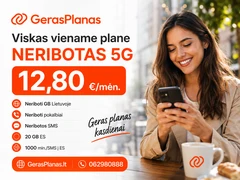 5G Neribotas planas su EU internetu