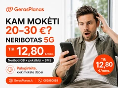 5G Neribotas planas su EU internetu