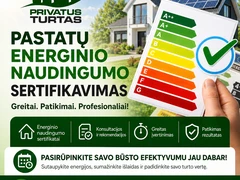 ENERGINIO NAUDINGUMO sertifikatas visoje Lietuvoje per 24 val.