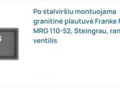 Granito plautuvė Franke Maris MRG 110-52