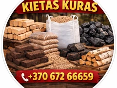 GRANULĖS BRIKETAI ANGLYS MALKOS