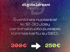 Jūsų verslui pritaikytos svetainės, e-parduotuvės.