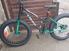 Kalnų dviratis Louke Fat Bike X-treme, 26, juoda/raudona