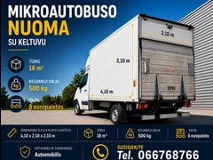Krovininių mikroautobusų nuoma be vairuotojo
