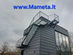 Metaliniai vidaus, lauko laiptai, turėklai 