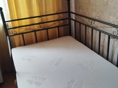 Nauja metalinė viengulė lova su čiužiniu