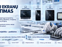 Nešiojamųjų kompiuterių, telefonų ir planšečių ekranų keitimas