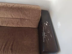 Ruda sofa-lova 240x100cm, patogi miegoti