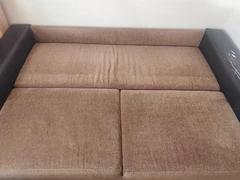 Ruda sofa-lova 240x100cm, patogi miegoti