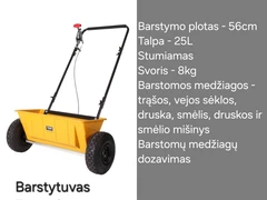 Sodo įrankių nuoma, įskaitant aeratorių ir priekabą