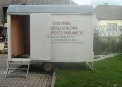 Statybiniai vagonėliai. Nuoma ir prekyba